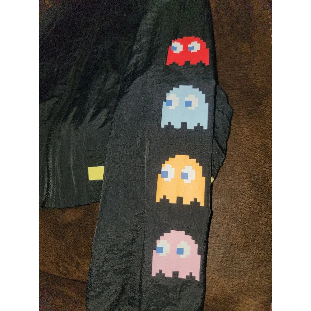 Justice‎ Pac-Man jacket size large 12 14 zip up ghosts